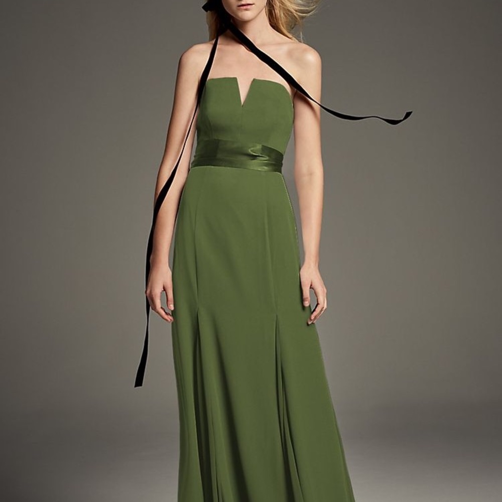 David’s Bridal dress in Vera Wang “Olive” color
